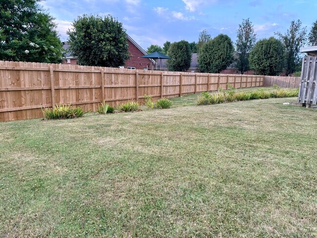 Privacy fencing at back of property - 1946 Black Fox Xing