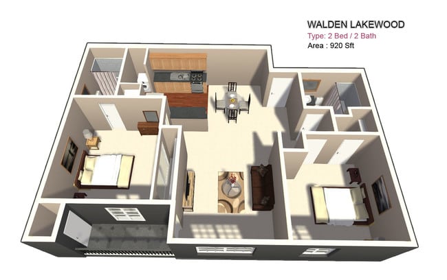 Two Bed / Two Bath - Walden Lakewood