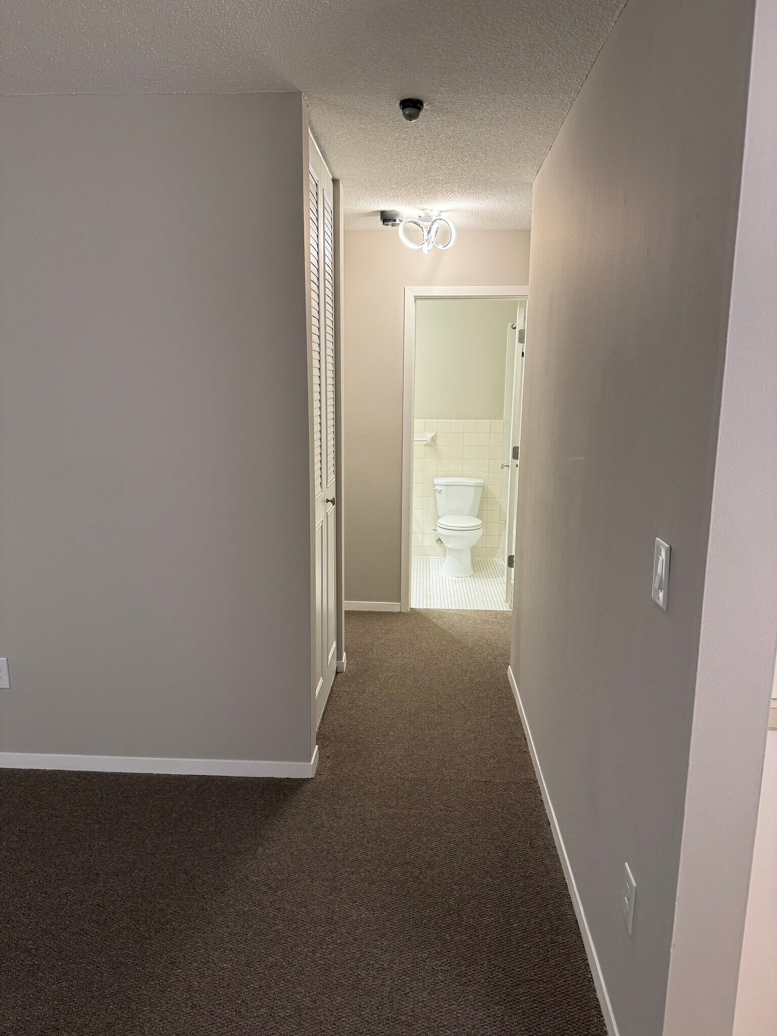 Living Room Looking Into Hallway & Bathroom After Updates - 9400 Old Cedar Ave S