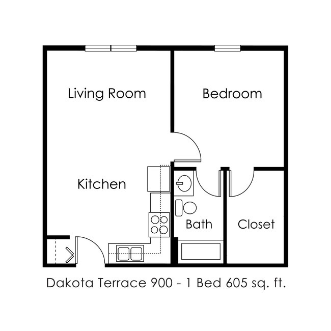 Floorplan - Dakota Terrace Apartments