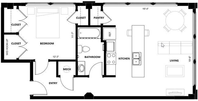 Floorplan - Illinois Street Senior Apartments