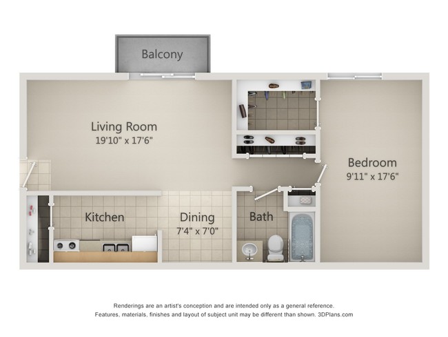 One bedroom Phase Two - Westview Heights