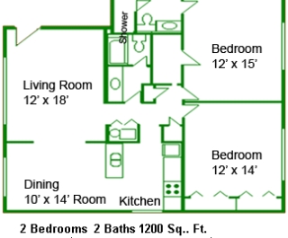 2BR/2BA - Del Prado Apartments