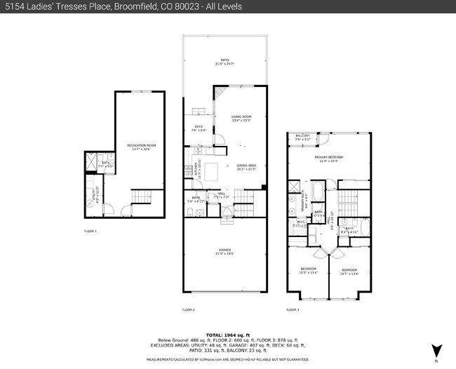 Building Photo - $3,125 - 3Bed/ 3.5 Bath Townhome with Finished Basement and Fireplace in Broomfield!