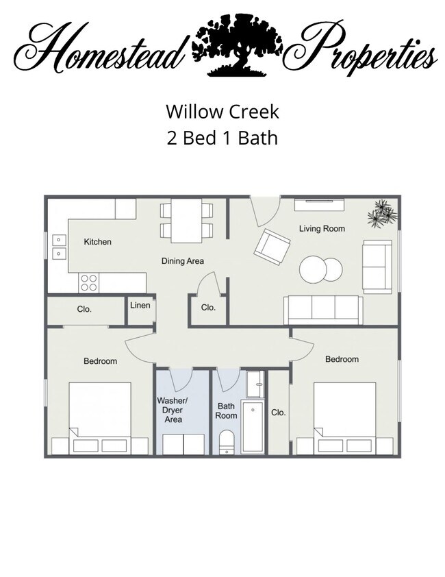 Floorplan - Willow Creek Apartments