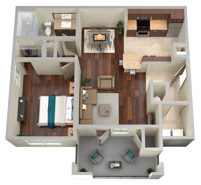 Maple Floor Plan - Brookstone Park Apartments