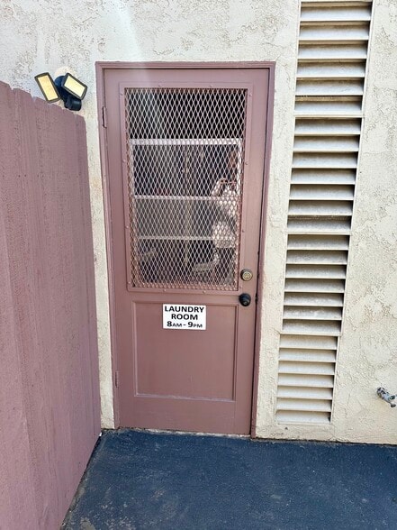 Laundry Room Door - 16171 Ganges Lane #3, Huntington Beach, CA 92647