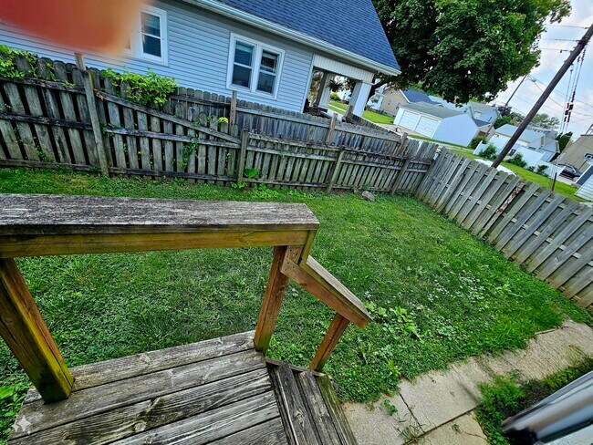 Fenced in backyard - 1929 Sherman Blvd