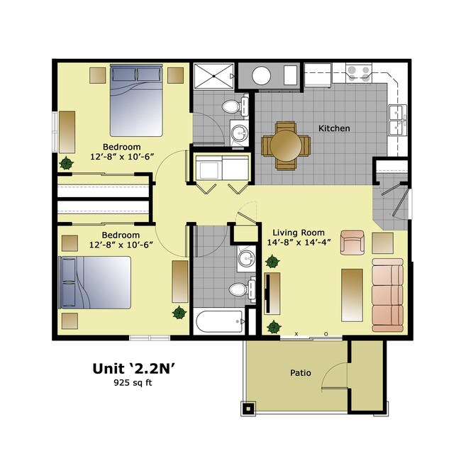 Floorplan - Ridgewood Hills Apartments