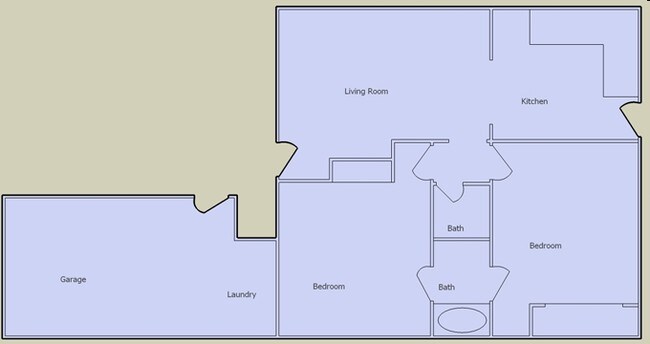 2BR/1BA - Desert Palms