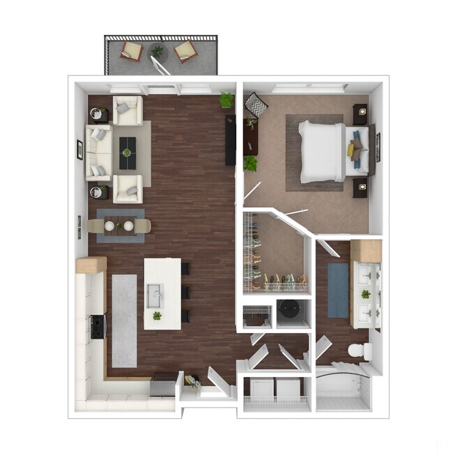 Floorplan - Evren Apartments of Lees Summit