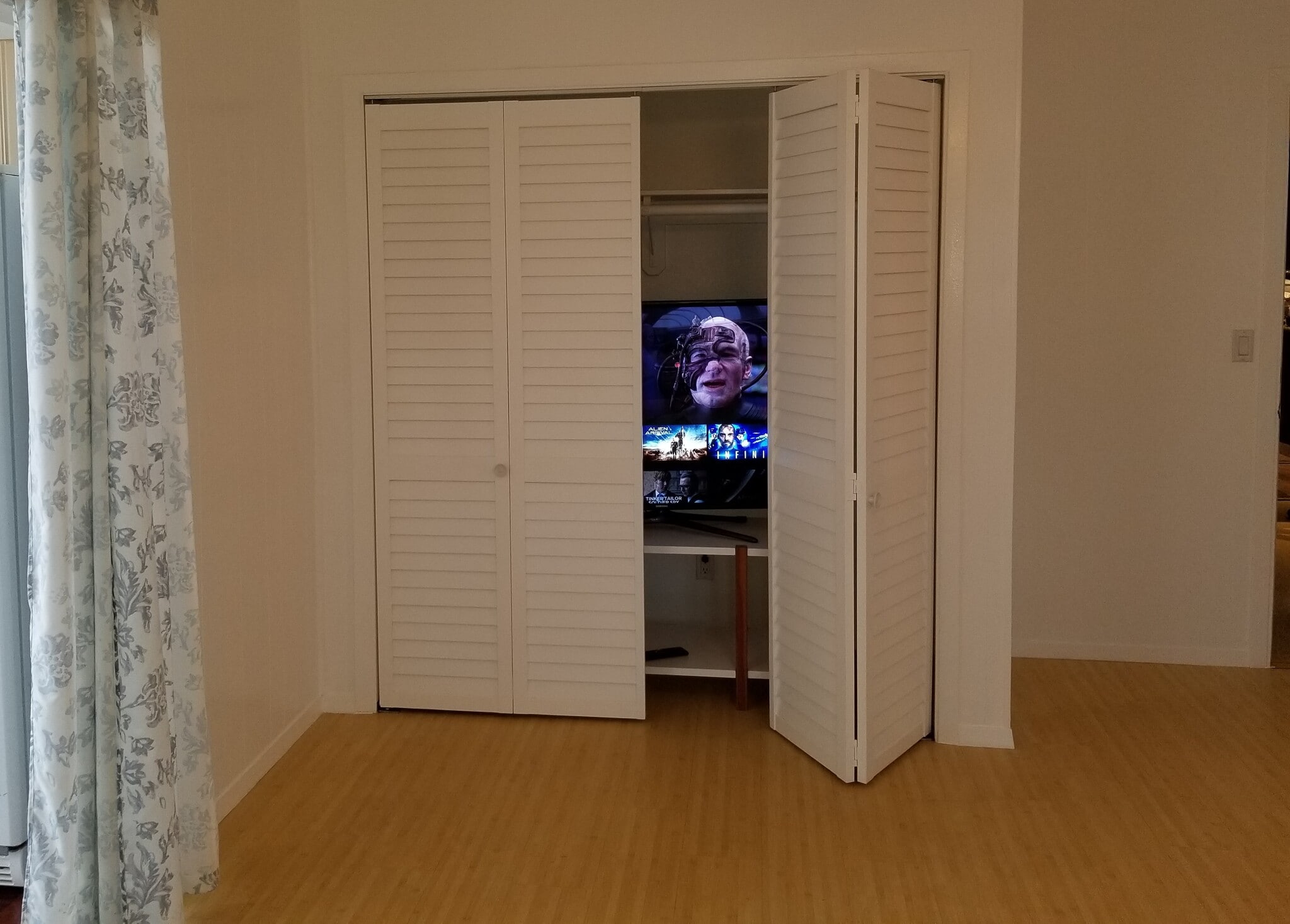 tv and one closet - 1675 Malakia Street Unit #2