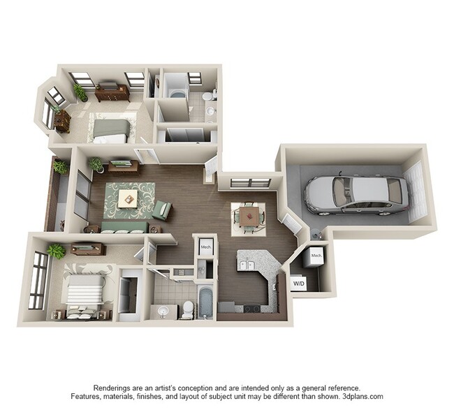 Floorplan - Elle at the Medical Center