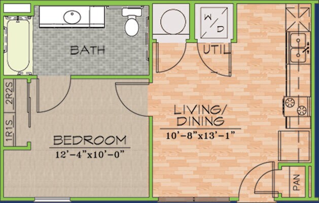 Floorplan - Texan Pearl Best Value in West Campus