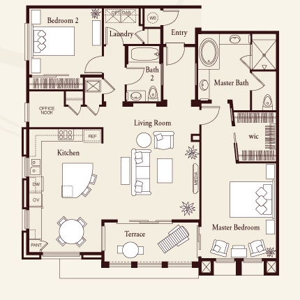 2BR/2BA - Terra Bella