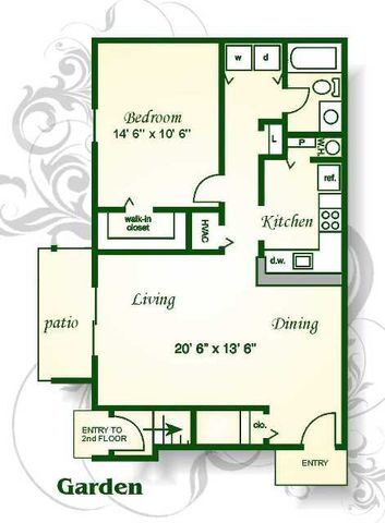 Floorplan - Beaver Creek Apartments and Townhomes