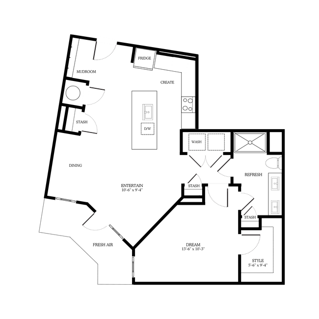 Floorplan - District on the Etowah Apartments