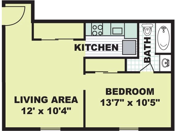 1BR/1BA - Carlyle Court