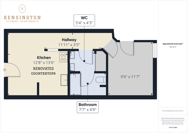 Floorplan - Kensington Apartments