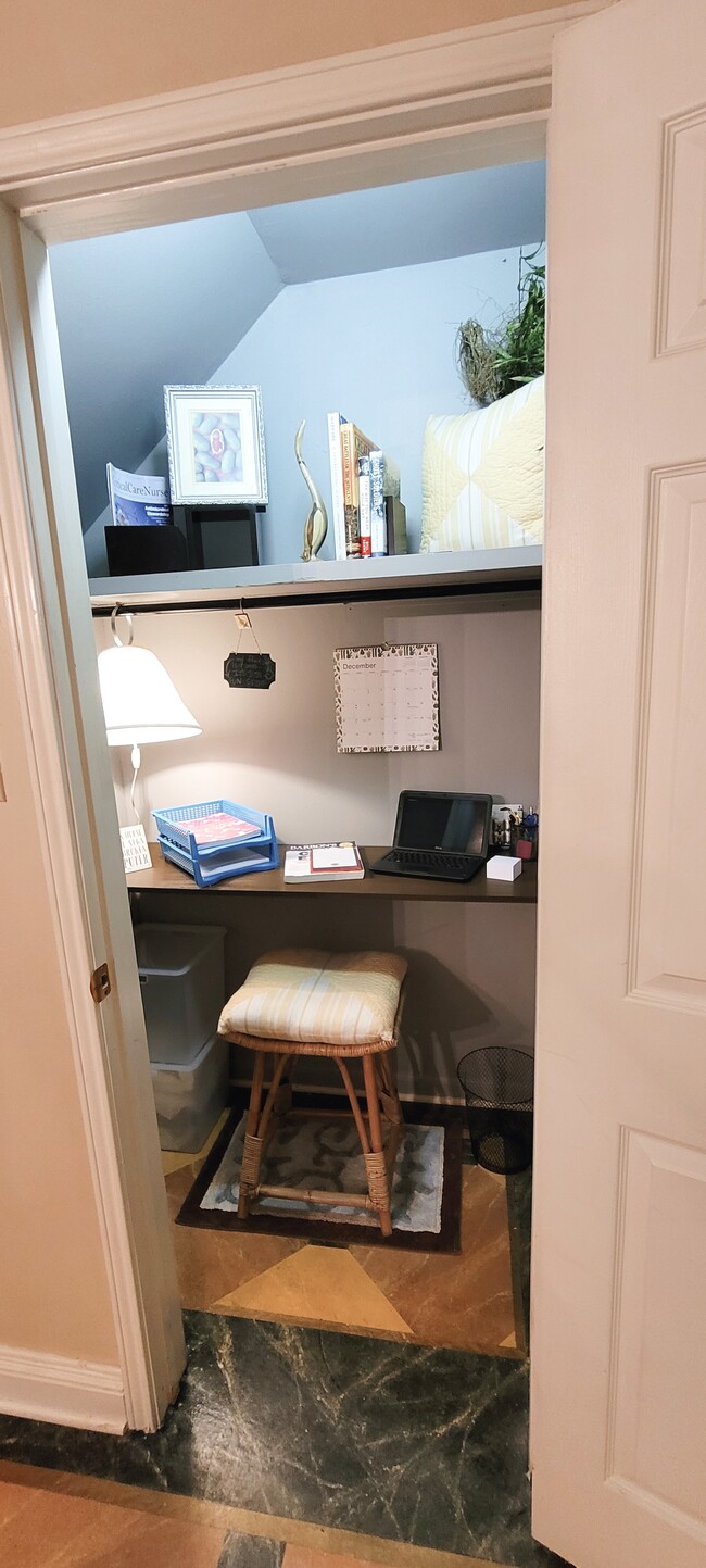 Lighted Mini-Office Nook and Storage Area Next To Dining Area - 416 Doucet Rd