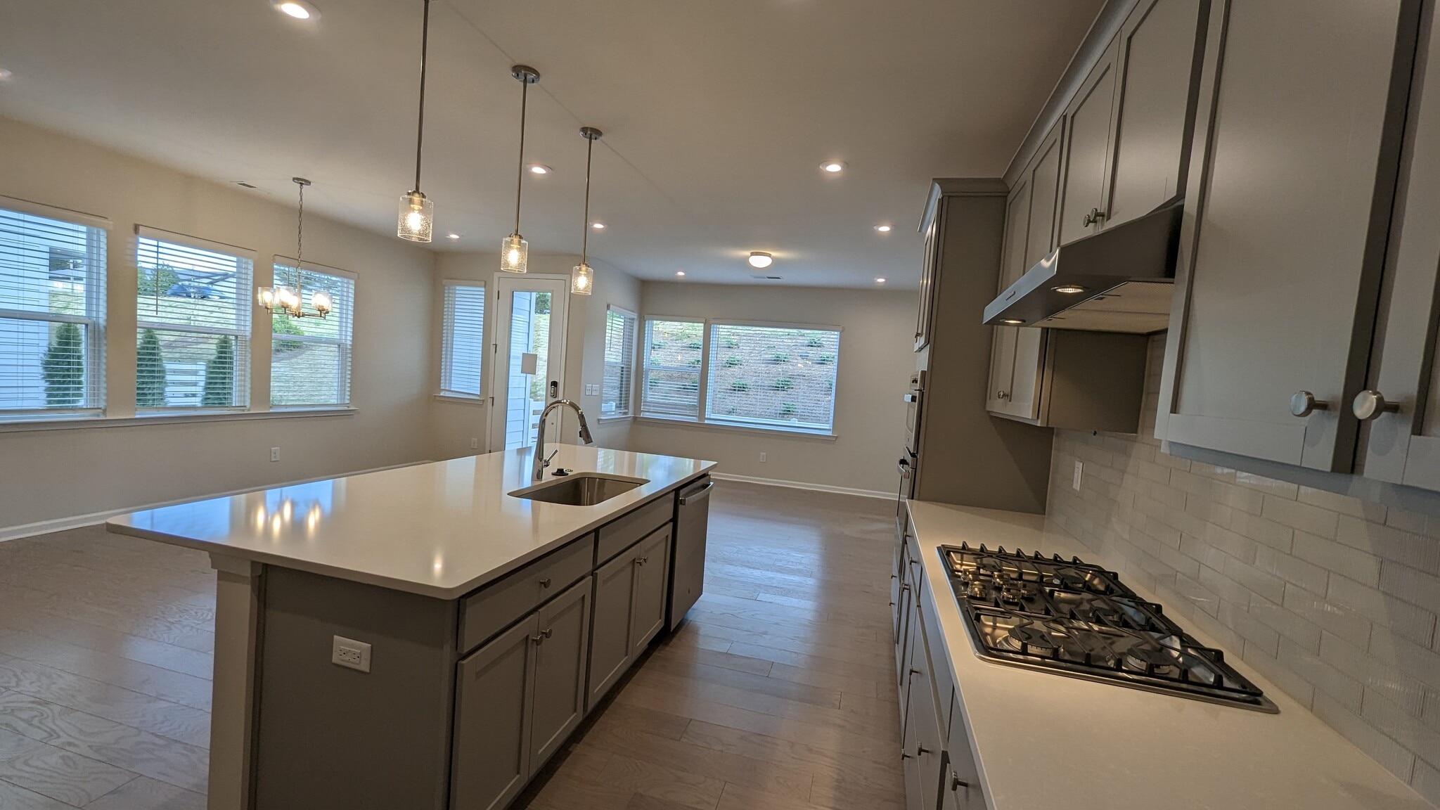 Kitchen view from pantry - 1276 Brawley School Rd
