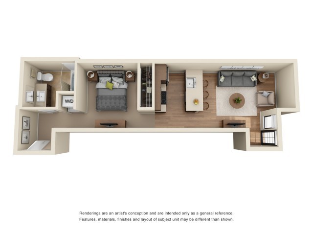 Studio 1 bath - Park 19