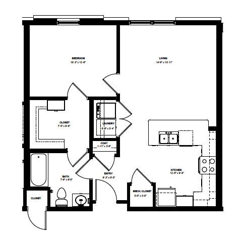 Floorplan - Flats on 5th