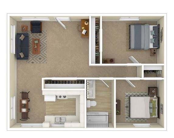 Floorplan - Ashley Court Apartments