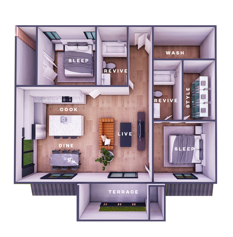 Floorplan - Terrica Urban Living