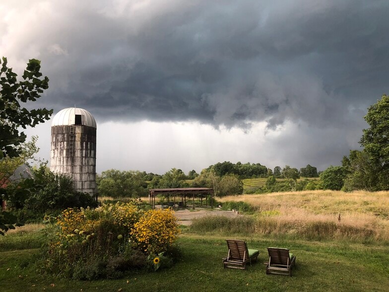 Pergola with Silo View - 388 Eichybush Rd