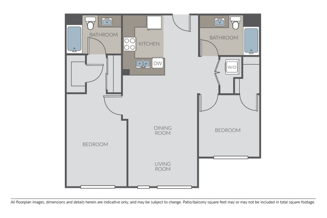 2 Bed 2 Bath C - Silver