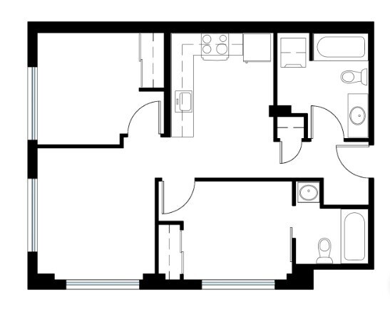 Floorplan - Iron Flats Apartments
