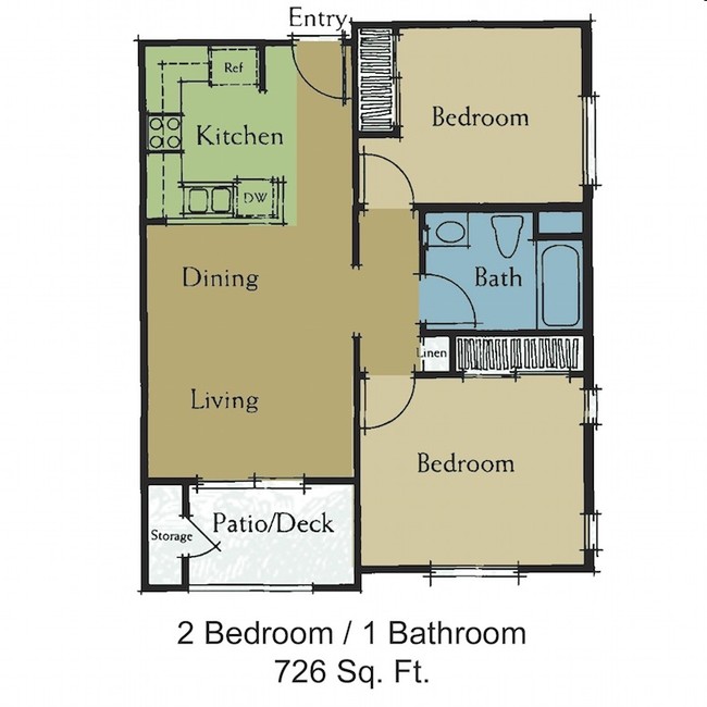 2BR/1BA - Vintage Canyon Senior Apartments