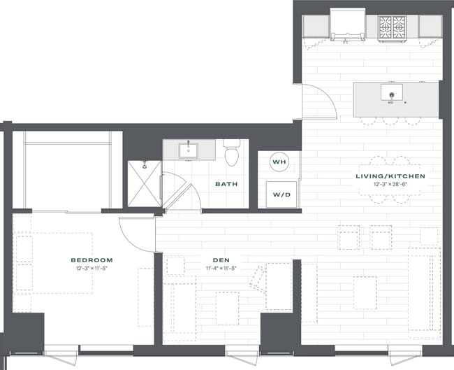 Floorplan - Triangle Square