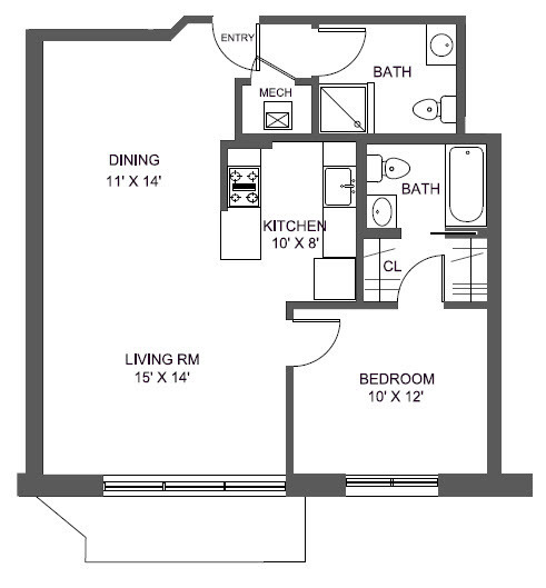 Floorplan - Malvern Place Apartments