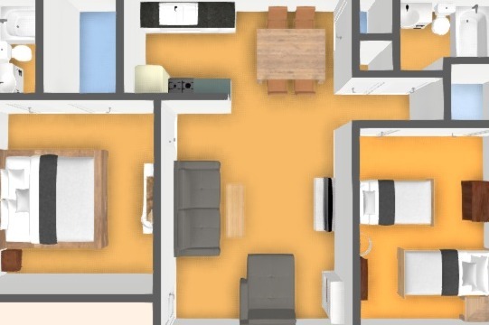 2 Bedroom 2 Bath Floorplan - Avondale Apartment Homes