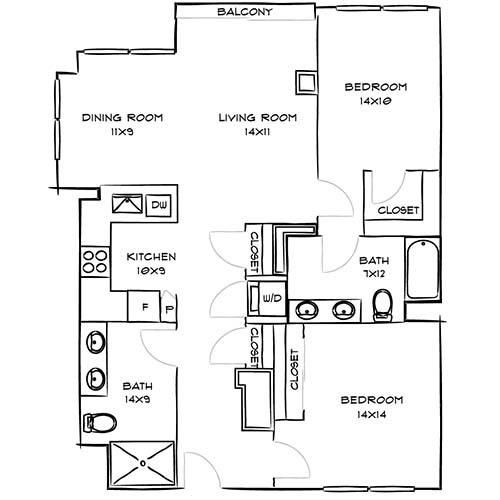 Floorplan - Indigo Apartments