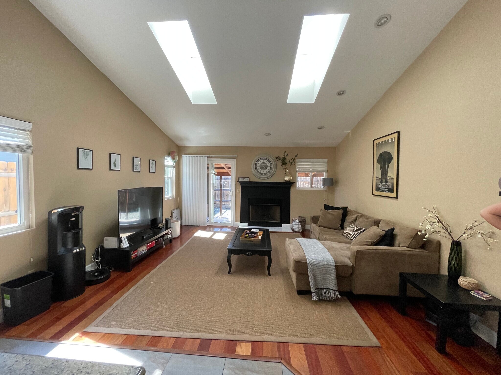 Living room open to kitchen - 205 East Sierra Avenue