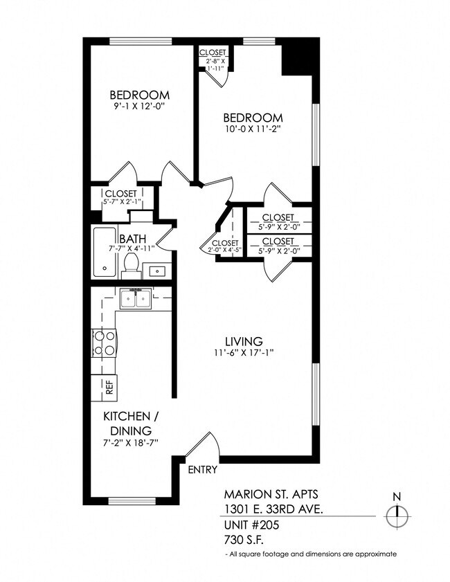 Floorplan - Marion Street Apartments