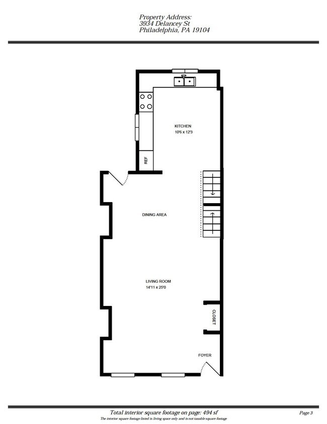 First Floor - 3934 Delancey St