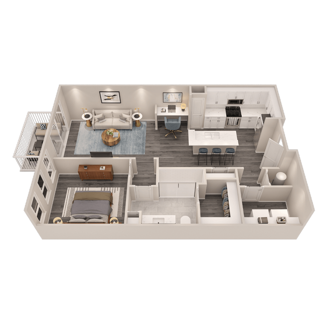 Floorplan - The Cunningham Apartments