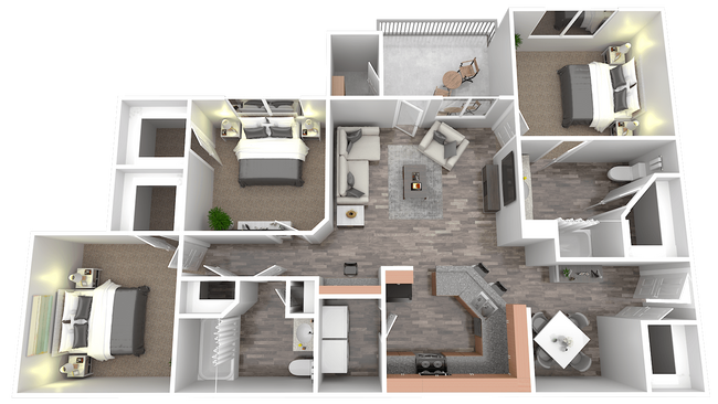 Floorplan - Preston Run Apartments