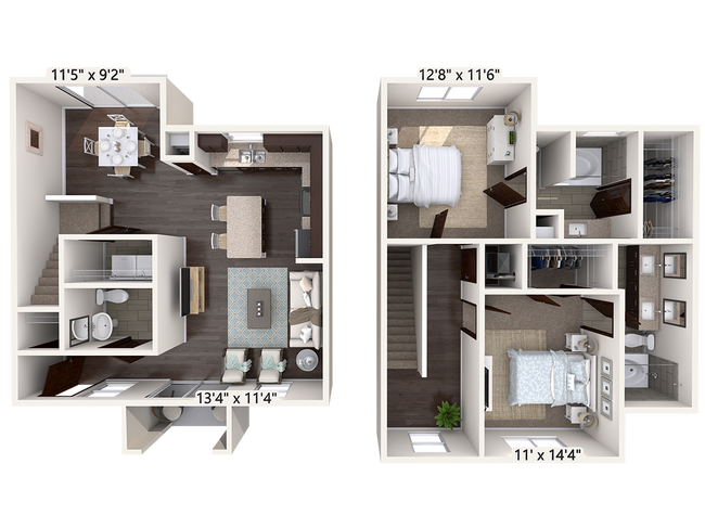 Floorplan - The Townhomes at Lake Park