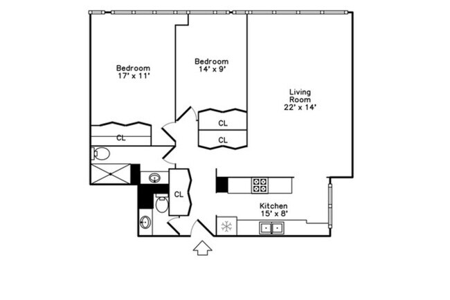 Floor Plan - 5100 N Marine Dr