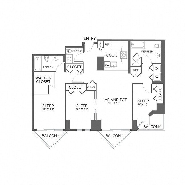 Floorplan - Left Bank