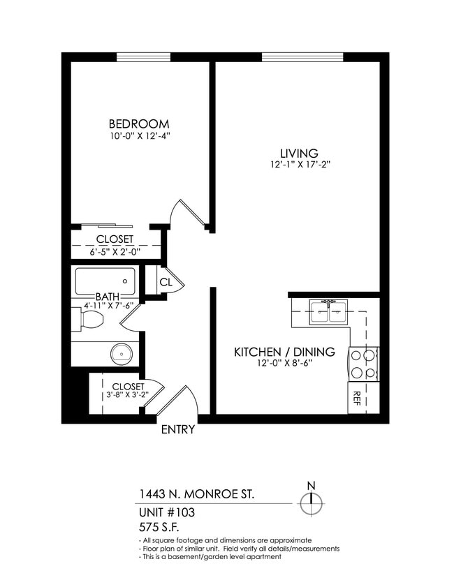 Floorplan - 1443 Monroe