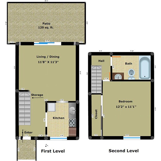 1 Bedroom/ 1 Bath - Chippenham Townhomes