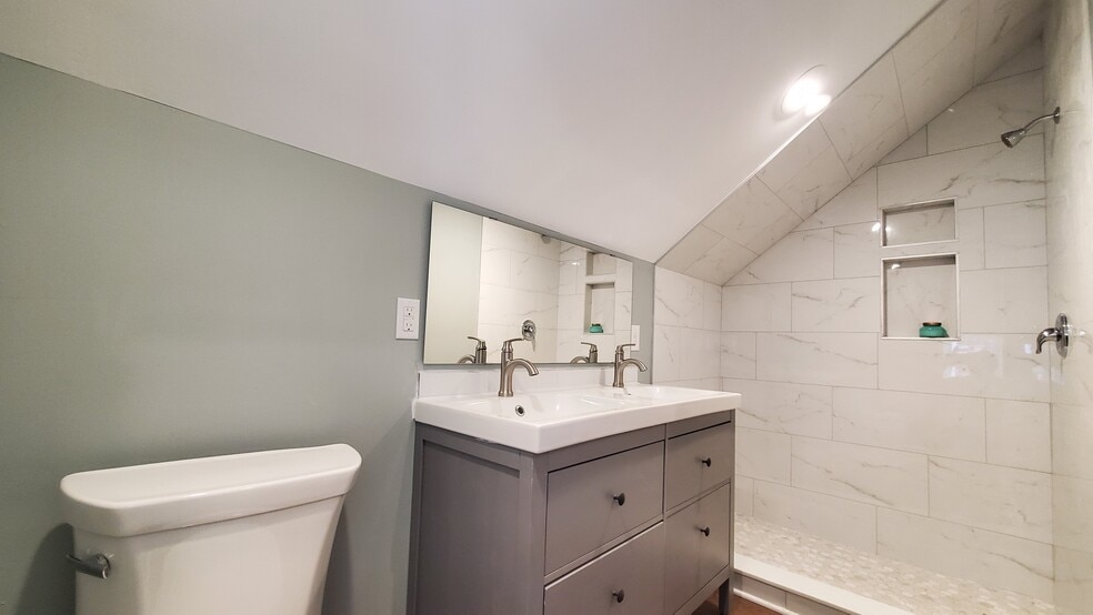 3rd floor bathroom with double vanity - 115 Susquehanna Ave