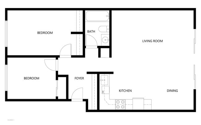 Floorplan - Highlander Apartments