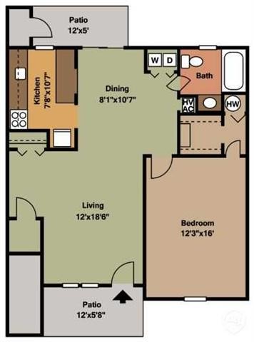 Floorplan - Hamilton Park Apartments